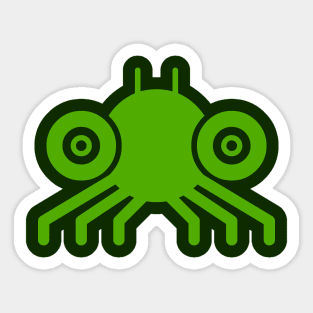 Spidy Dark Green Sticker